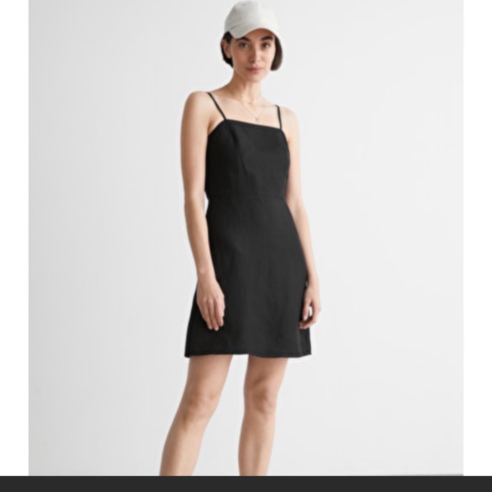 &Other Stories classic black dress-Linen (VERY NEW)